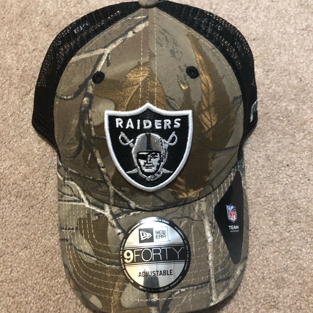 Raiders Camo Trucker Hat - Adjustable